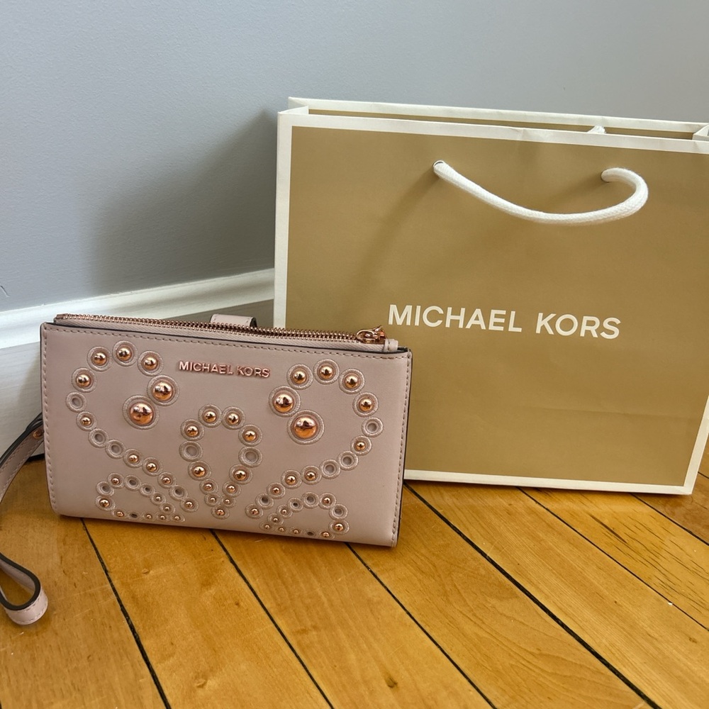 Michael Kors Pink Studded Women's wallet